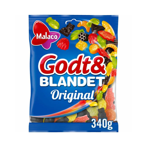 Malaco Godt & Blandet 340g