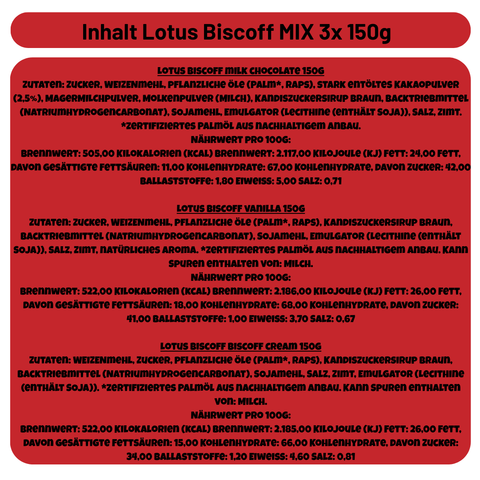 Lotus Biscoff MIX 3x 150g
