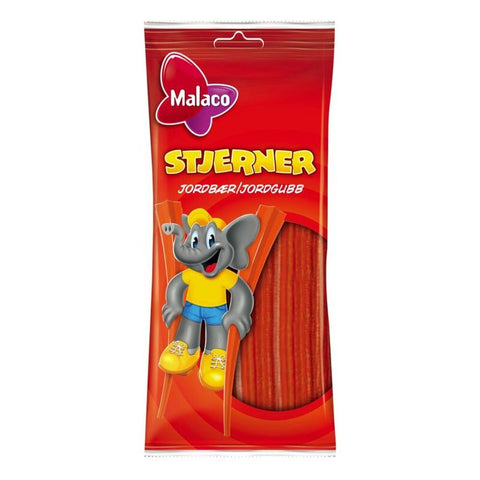 Malaco Erdbeer Stjerner 92g