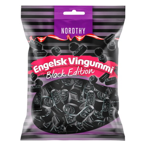 Nordthy Englisch Weingummi BLACK Edition 300g