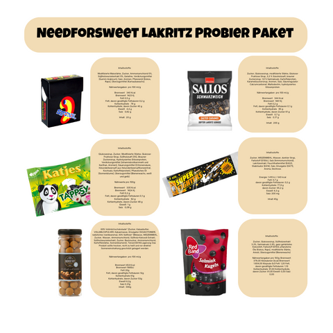 Needforsweet Lakritz Probierpaket 918g