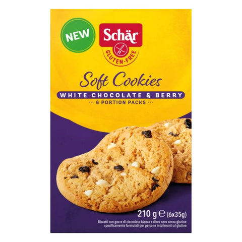 Schär Glutenfrei Soft Cookies White Chocolate & Berry 210g