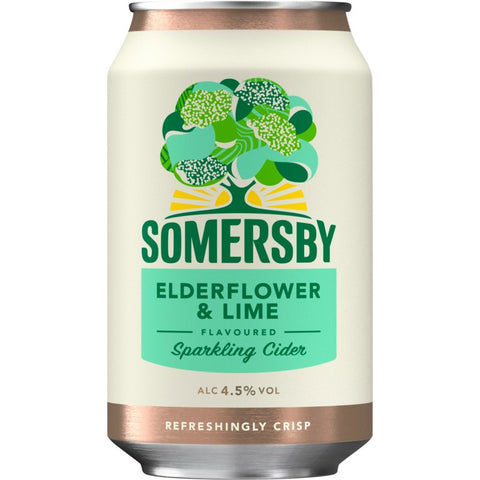 24x Somersby Elderflower & Lime (Holunderblüte) Cider 0,33l