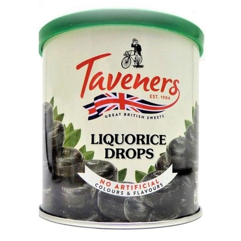 Taveners Liquorice Drops 200g
