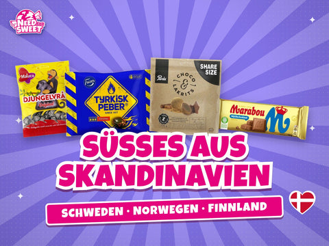 Skandinavische Süßigkeiten aus Schweden, Norwegen und Finnland