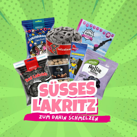 Süßes Lakritz verschieden Sorten aus Dänemark