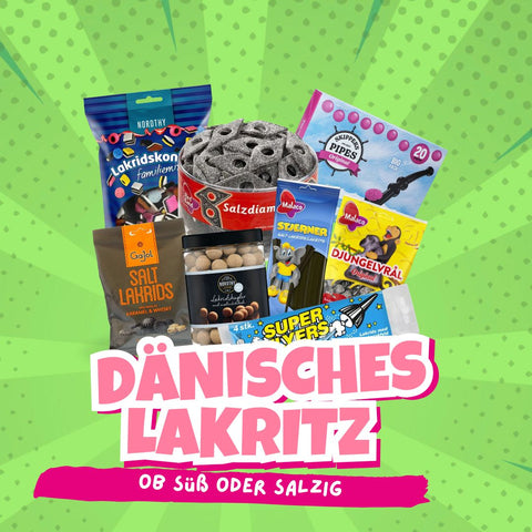 Dänische Lakritz in verschiedenen Sorten