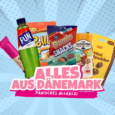 Verschiedene Süßwaren aus Dänemark