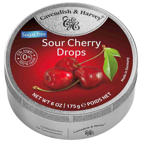 Cavendish & Harvey Sour Cherry Drops ZF 175g