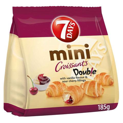 7Days Mini Double Croissants Vanille & Sauerkirsche 185g