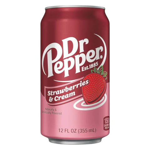 Dr Pepper Strawberries and Cream 355ml