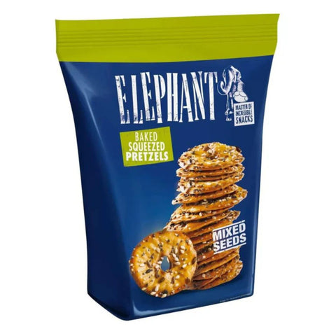 Elephant Squeezed Pretzels Mixed Seeds 180g