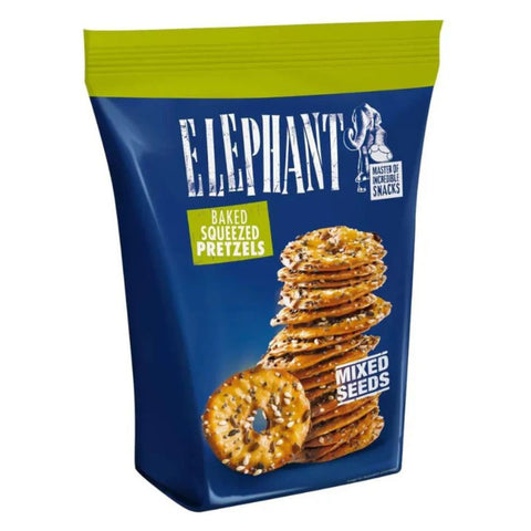 Elephant Squeezed Pretzels Mixed Seeds 80g