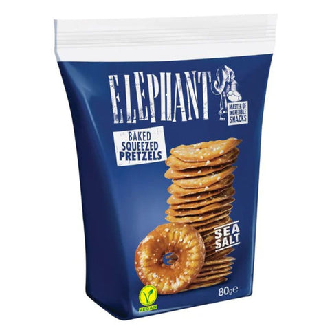 Elephant Squeezed Pretzels Sea Salt 80g