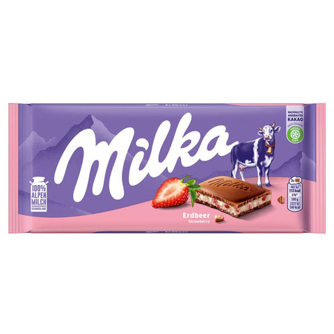 Milka Schokolade Erdbeer Joghurt 100g