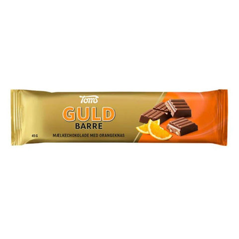 Toms Guld Barre Orangeknas / Orangenkrokant 45g