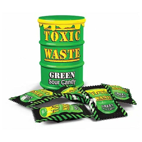 Toxic Waste Green Sour Candy Drum 42g