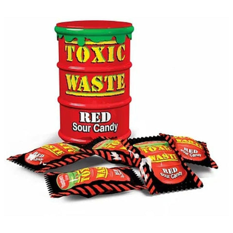 Toxic Waste Red Sour Candy Drum 42g