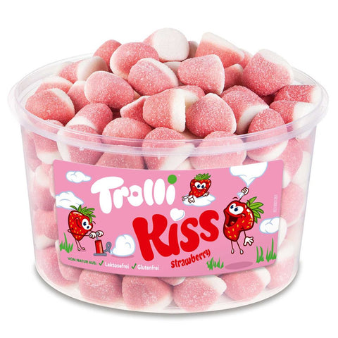 Trolli Kiss Schaum-Erdbeeren 975g