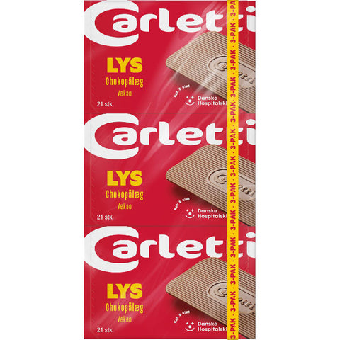 Carletti Chokopaalaeg Lys 3er 220,5g