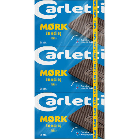 Carletti Chokopaalaeg Mörk 3er 220,5g
