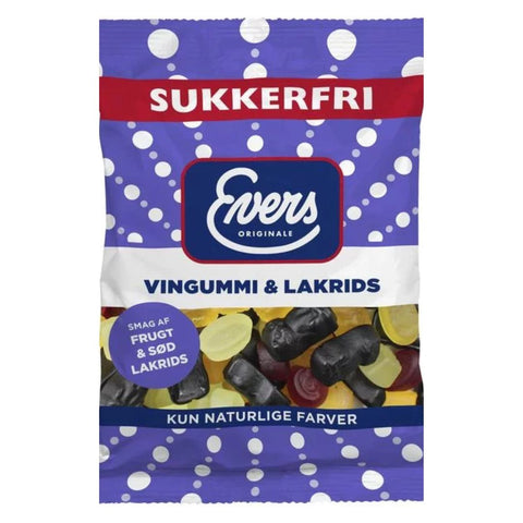 Evers Weingummi & Lakritz Mix Zuckerfreier 70g
