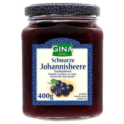 Gina Feinster schwarze Johannisbeere Fruchtaufstrich 400g