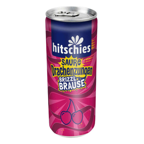 Hitschies Saure Drachenzungen brizzl Brause Kirsche 250ml