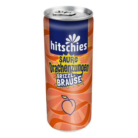 Hitschies Saure Drachenzungen brizzl Brause Pfirsich 250ml