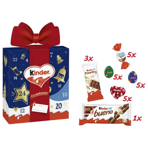 kinder Mix Geschenk Adventskalender 214g