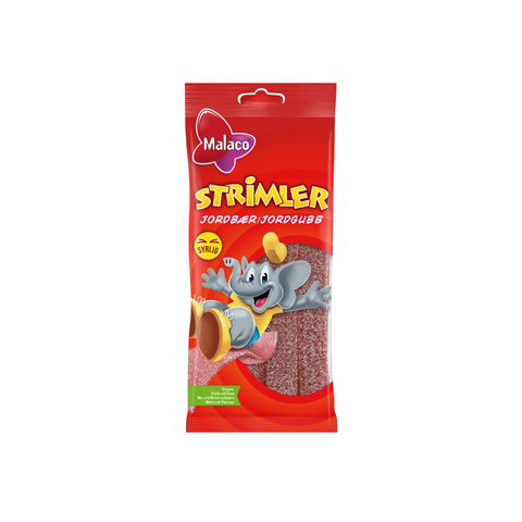 Malaco Strimler Strawberry 80g