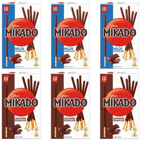 Mikado Mix Milch- & Zartbitterschokolade 6x75g