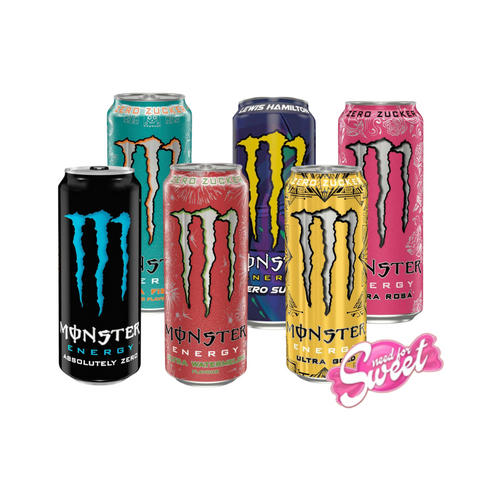 24x Monster Zuckerfrei 0,5l - 6er Testpaket
