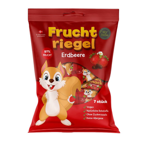 MyBite Frucht-Riegel Erdbeer 7 Stk.
