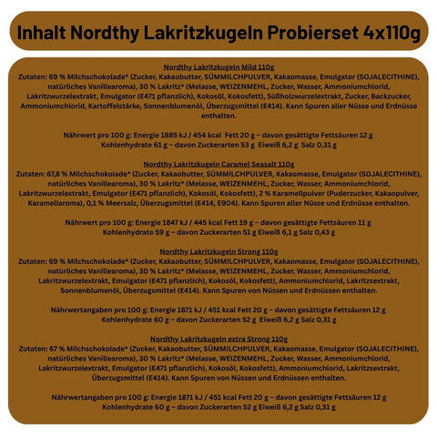 Nordthy Lakritzkugeln Probierset 4x110g