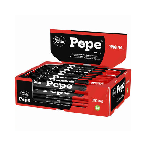 40x Panda Pepe Salmiak Liquorice Bar 32g