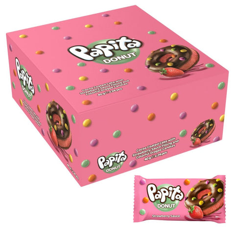Papita Donut Erdbeere 24x 40g