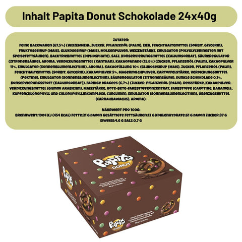 Papita Donut Schokolade 24x 40g