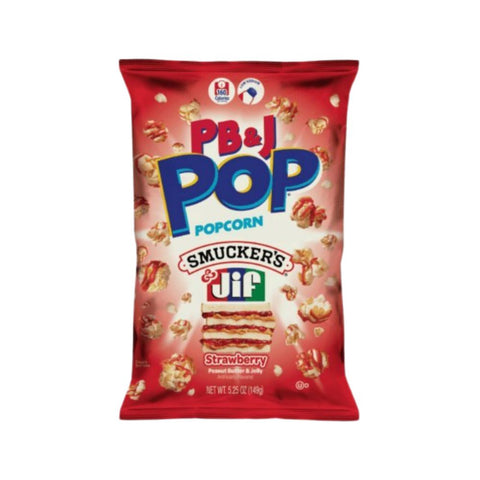 Candy Pop Popcorn PB & J Popcorn smuckers & Jif 149g - MHD 04.11.2025