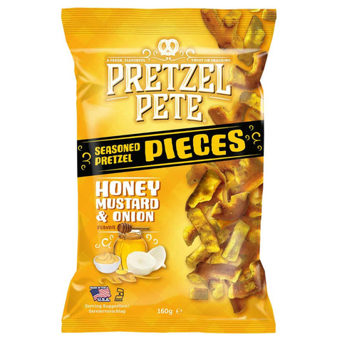Pretzel Pete Honey Mustard & Onion 160g