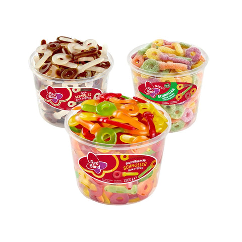 Red Band Schnuller Mix 3fach Weingummi, Sauer, Cola