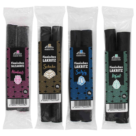 Rexim Premium Finnisches Lakritz Sticks MIX 4x 100g