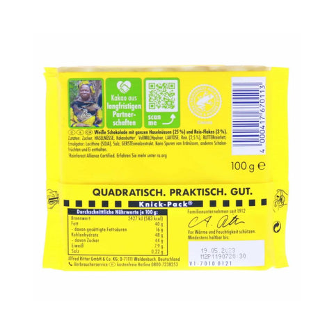 Ritter Sport Weisse Voll-Nuss 100g