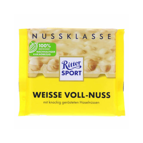 Ritter Sport Weisse Voll-Nuss 100g