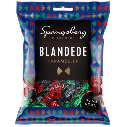 Spangsberg Karameller Mix - Mint, Lakritz, Flode und Blandede 125g