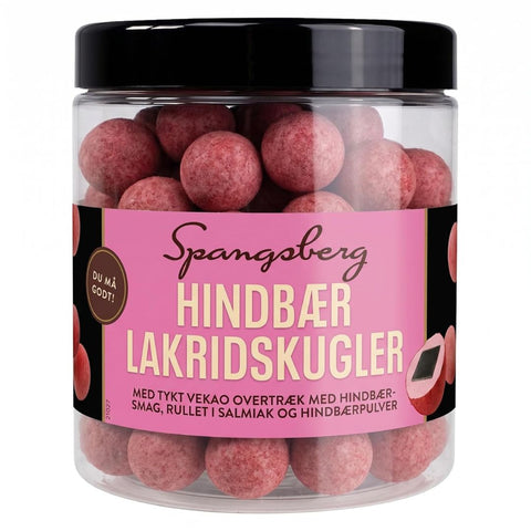 Spangsberg Lakridskugler Hindbær 450g