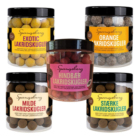 Spangsberg Lakridskugler Mix 5x 450g