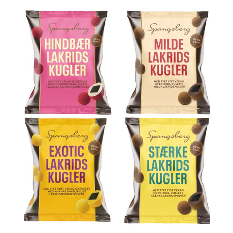 Spangsberg Lakridskugler Set 4x 110g