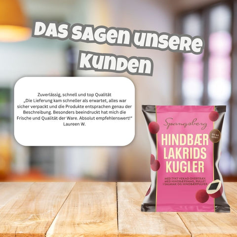 Spangsberg Hindbær Lakridskugler 110g
