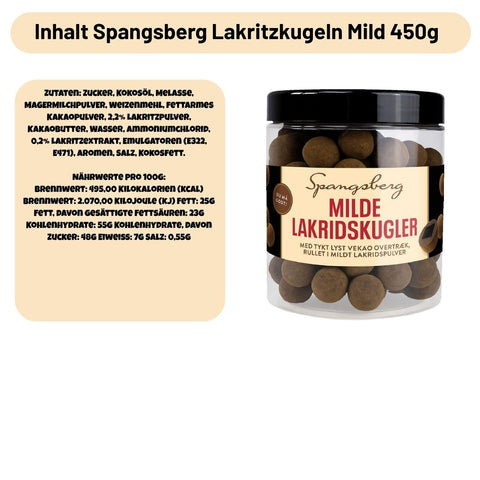 Spangsberg Lakritzkugeln Mild 450 g